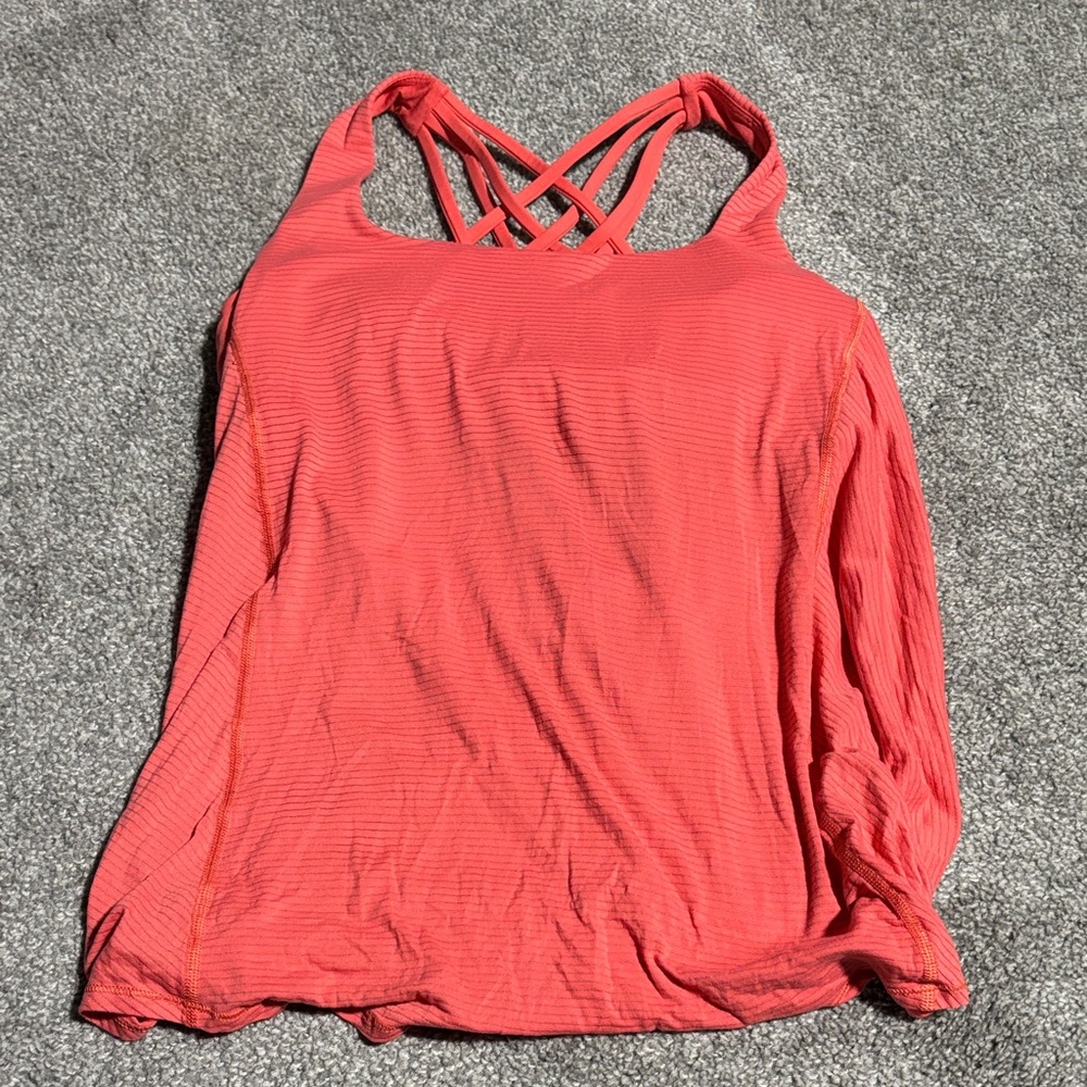 Lululemon Athletica Coral Strappy Tank Top